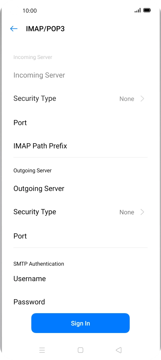 Press Port and key in 25.