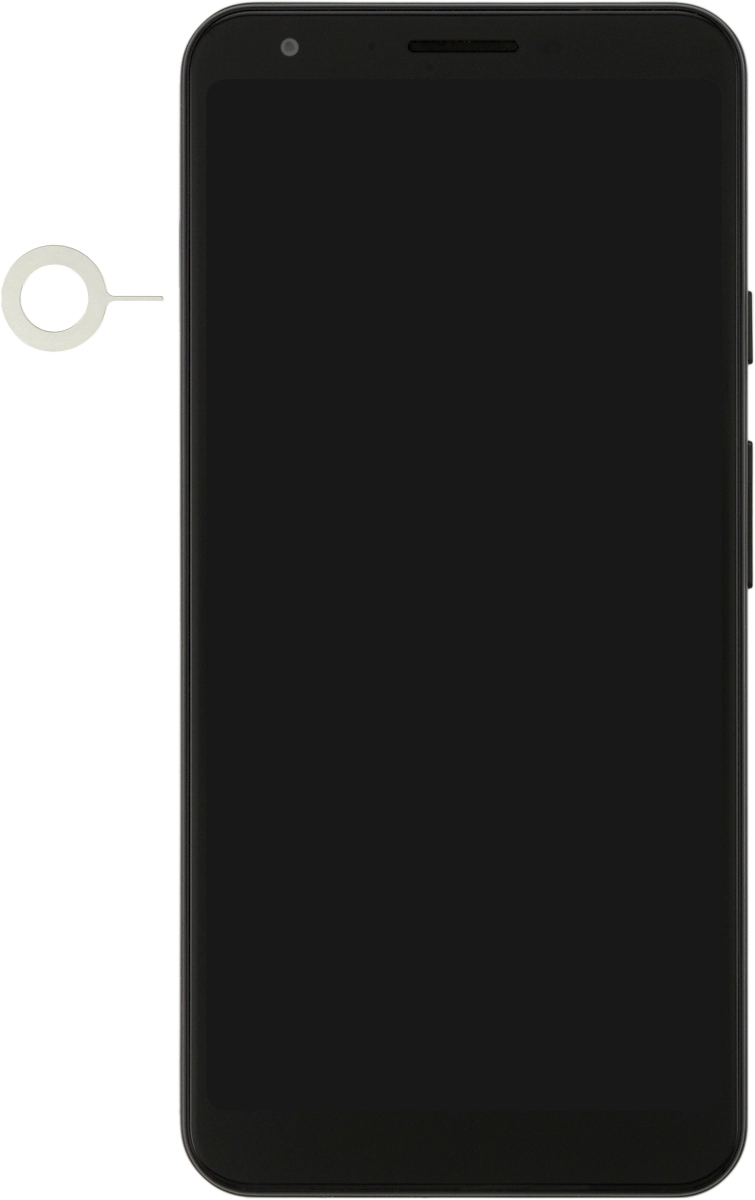 Find the opener for the SIM holder.