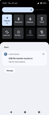 Press Tap for more options.