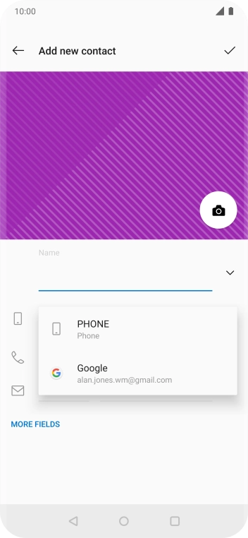 Press PHONE.