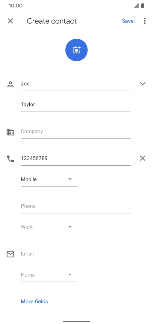 Press the save icon.