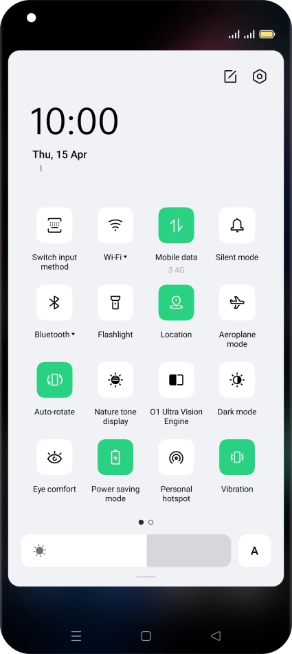 Press the Home key to return to the home screen.