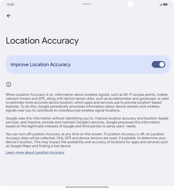 If you press the indicator next to 