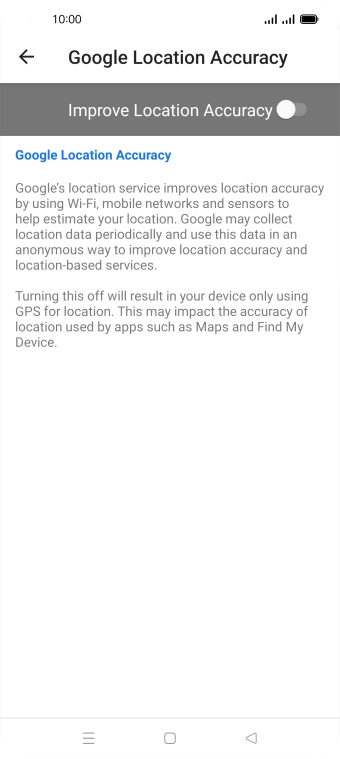 If you press the indicator next to 