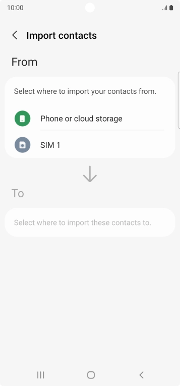 Press the name of the SIM.