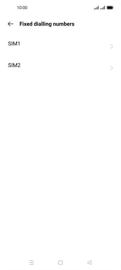 Press the required SIM.