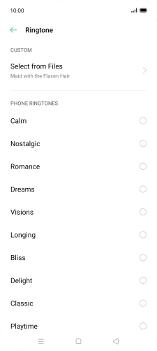 Press the Home key to return to the home screen.