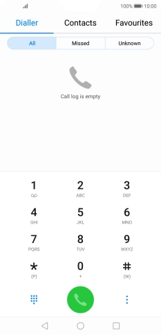 Press the menu icon.