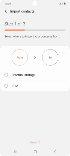 Press the required SIM.