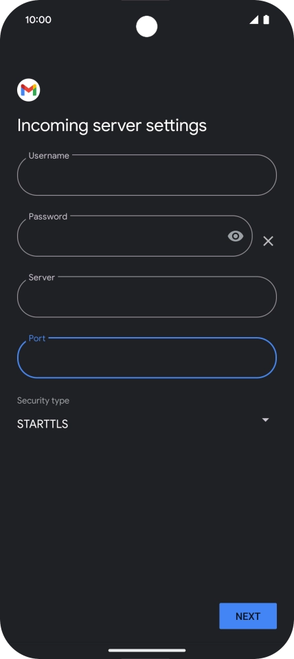 Press the drop down list below 
