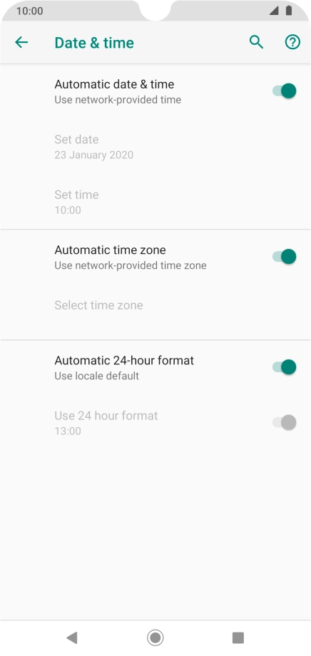 Press the Home key to return to the home screen.