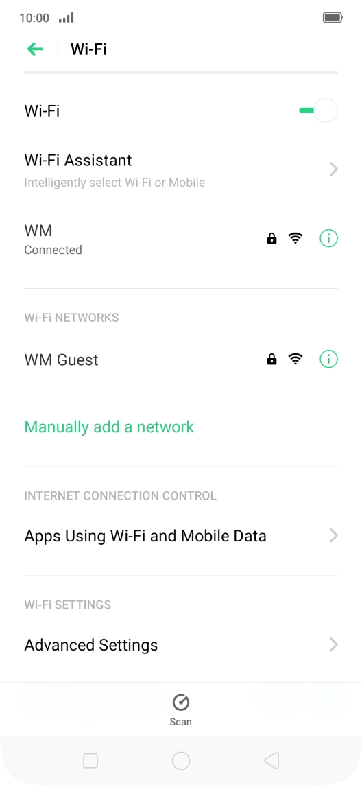 Press the Home key to return to the home screen.