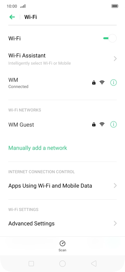 Press the Home key to return to the home screen.