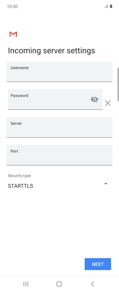 Press the field below 