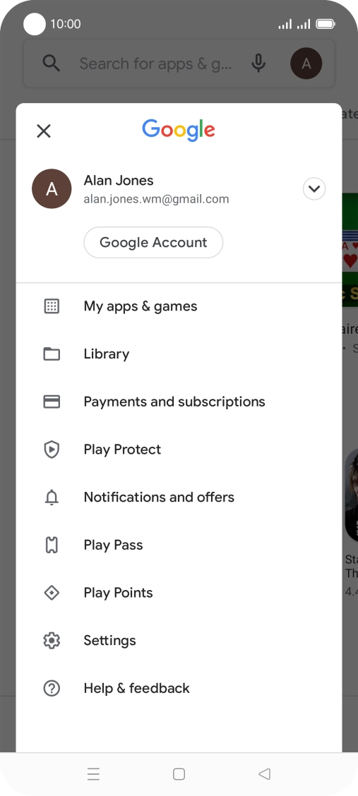 Press My apps & games.