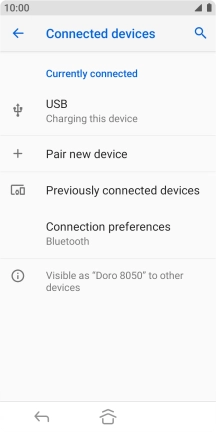Press the Home key to return to the home screen.
