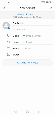 Press Phone number and key in the required phone number.