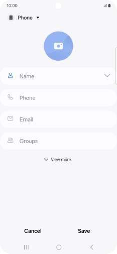 Press the address book drop down list.