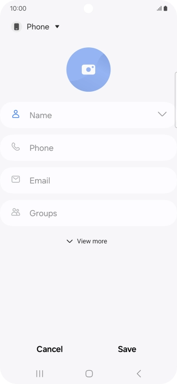 Press the address book drop down list.