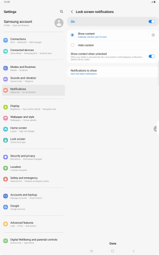 Press the Return key.