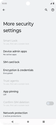 Press SIM card lock.