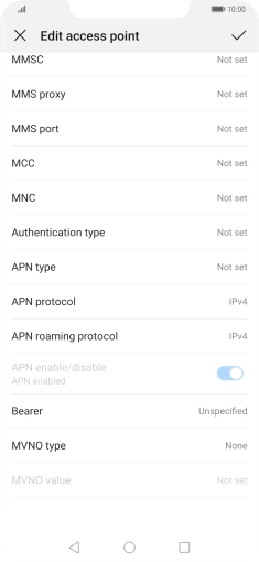 Press MMS proxy.