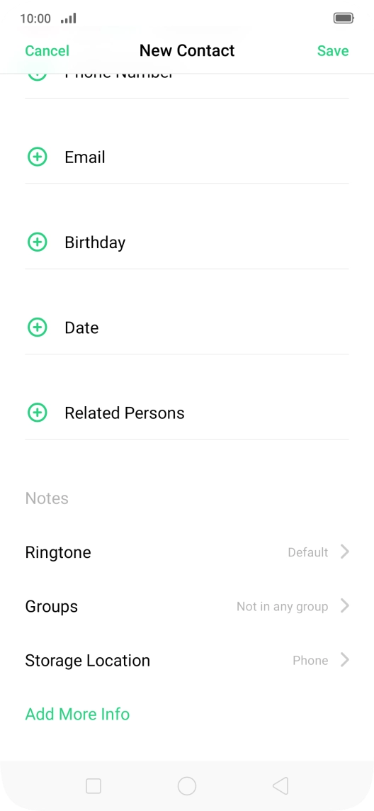 Press Storage Location.