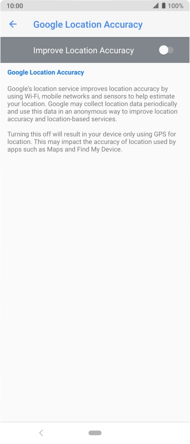 If you press the indicator next to 