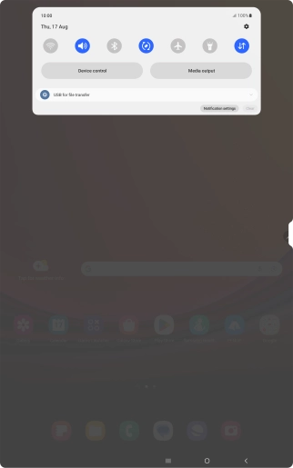 Press the drop down list.