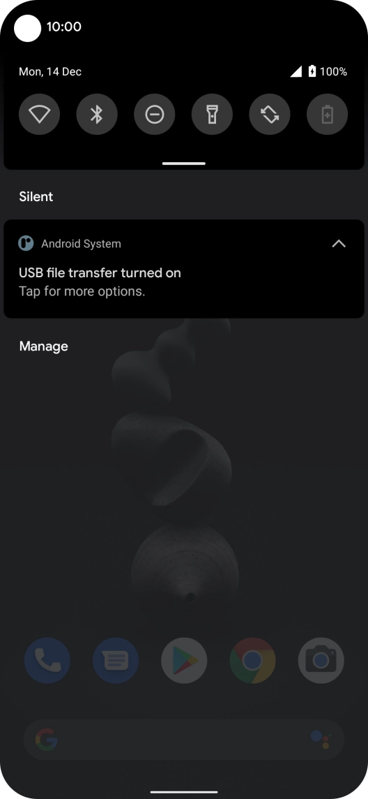 Press Tap for more options..