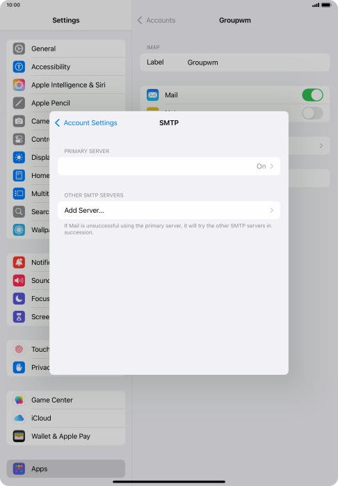 Press the field below 