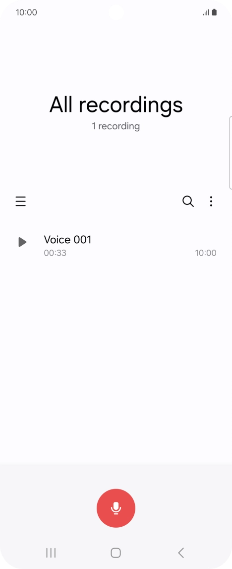 Create a new recording or open a previously saved recording.