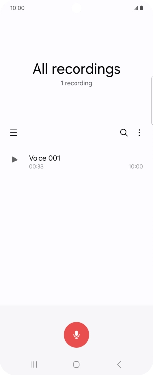 Create a new recording or open a previously saved recording.