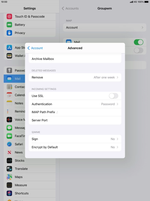 Press Authentication.