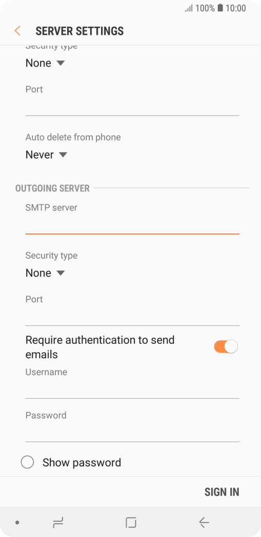Press the drop down list below 