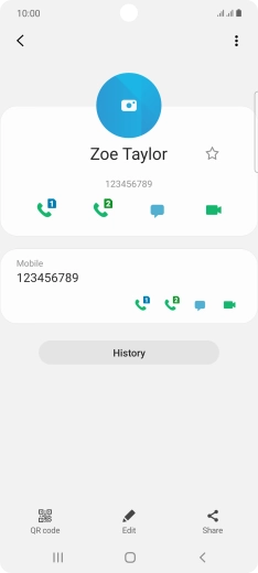 Press the Home key to return to the home screen.