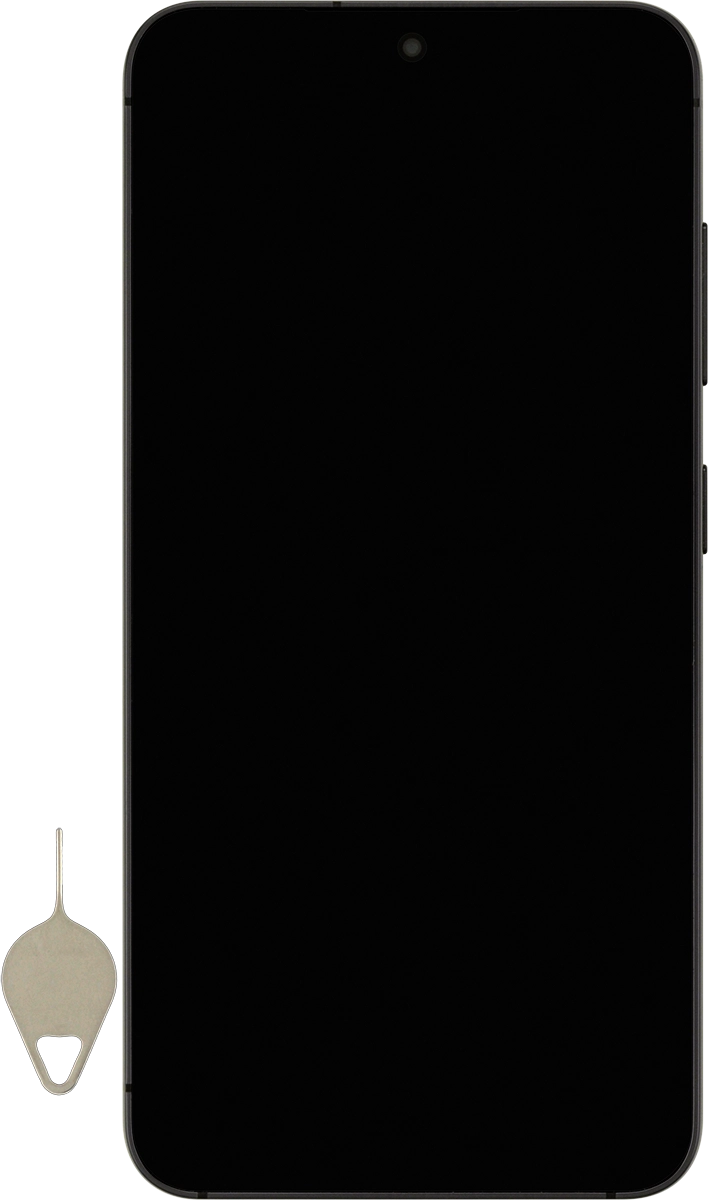 Find the opener for the SIM holder.