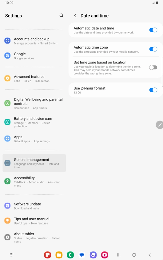 Press the Home key to return to the home screen.