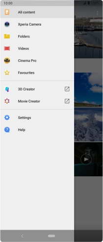 Press Folders and go to the required folder.