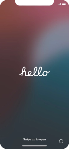 Slide your finger upwards starting from the bottom of the screen.