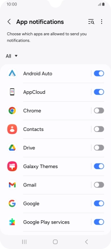 Press the drop down list.