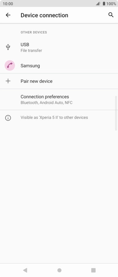 Press the Home key to return to the home screen.
