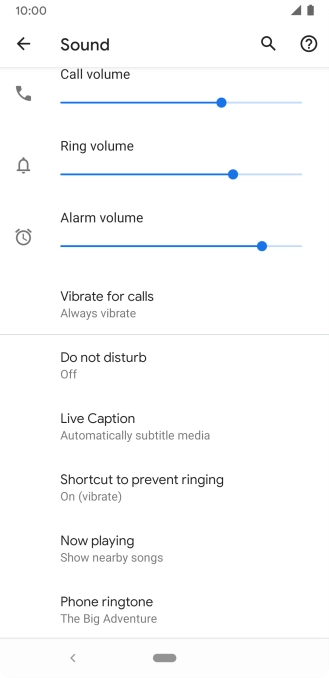 Press Phone ringtone.