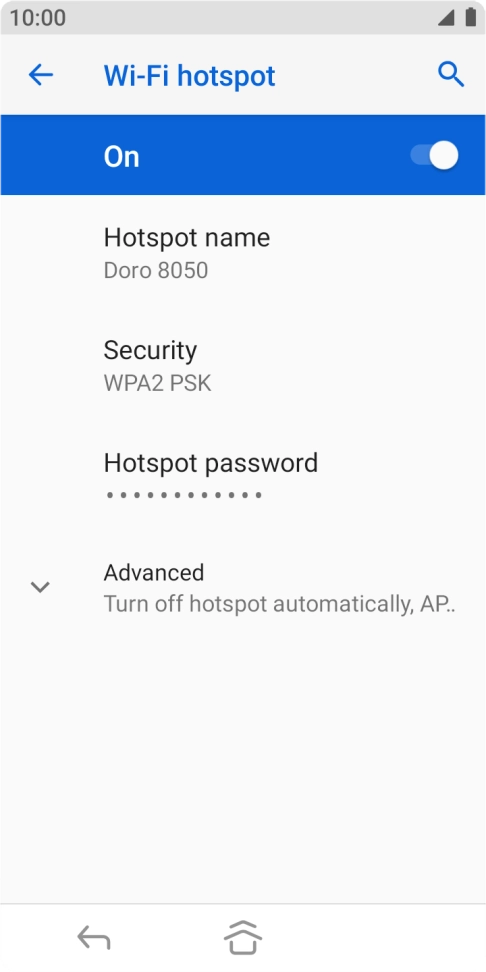Press the Home key to return to the home screen.