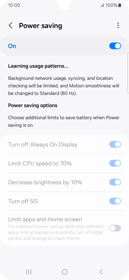 Press the Home key to return to the home screen.