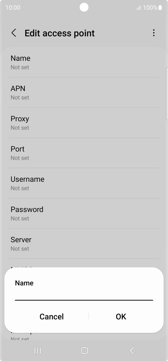 Key in EE MMS and press OK.