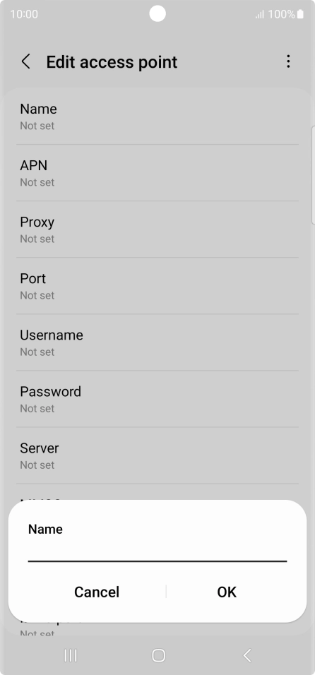 Key in EE MMS and press OK.