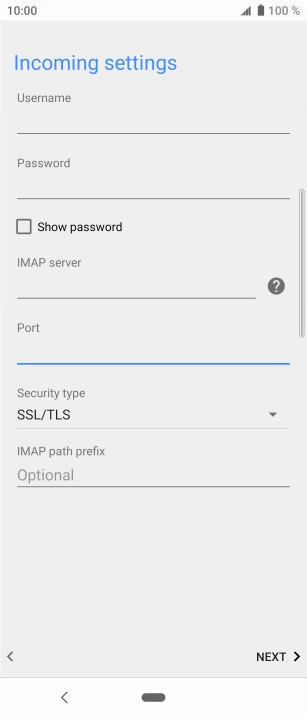 Press the drop down list below 