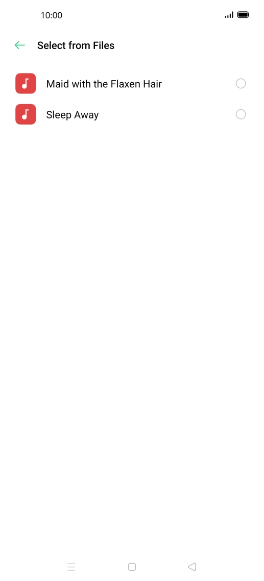 Press the required ring tones to hear them.