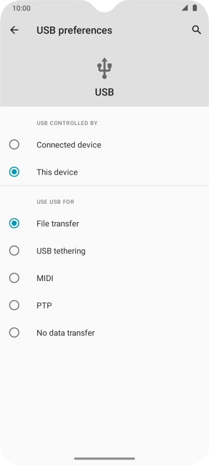 Press File transfer.